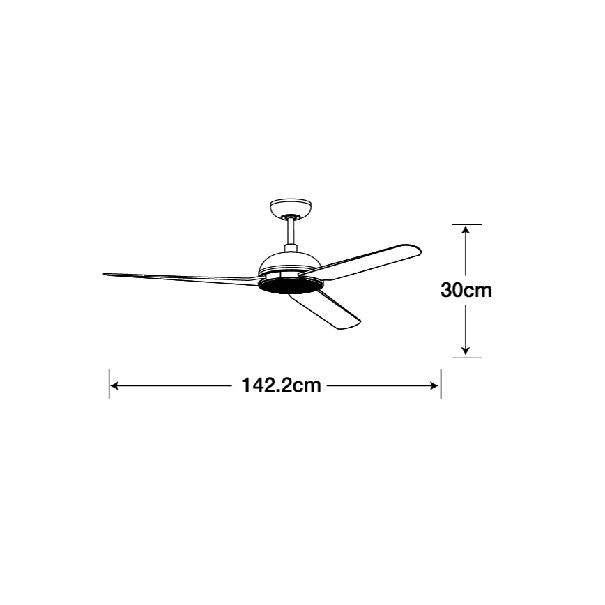 Lucci air 213301 - LED aptumšojams griestu ventilators UNIONE 1xGX53/12W/230V brūns/spīdīgs hroms Ø 142 cm + ar tālvadības pulti