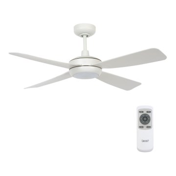 Lucci air 213302 - LED regulējams griestu ventilators SLIPSTREAM 1xGX53/12W/230V balts + tālvadība