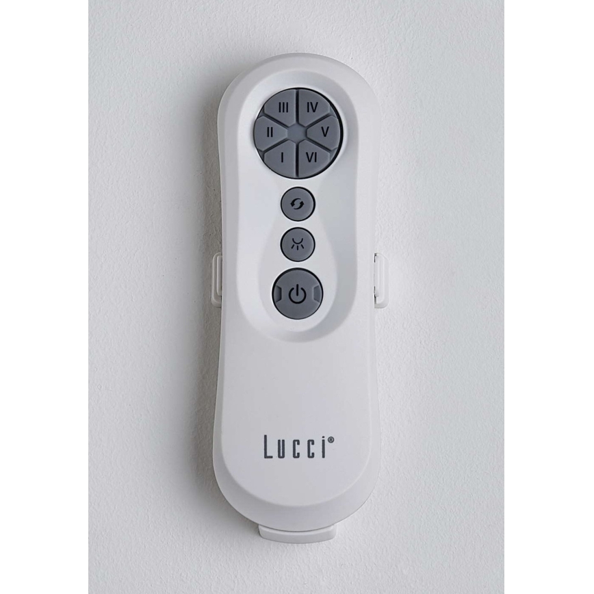 Lucci air 213351 - LED Aptumšojams griestu ventilators RIVIERA 1xGX53/12W/230V melns + tālvadības pults