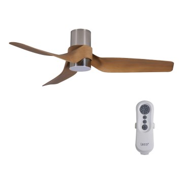 Lucci air 213355-LED Aptumšojams griestu ventilators NAUTICA 1xGX53/12W/230V brūna/spīdīgi hromēts + tālvadības pults