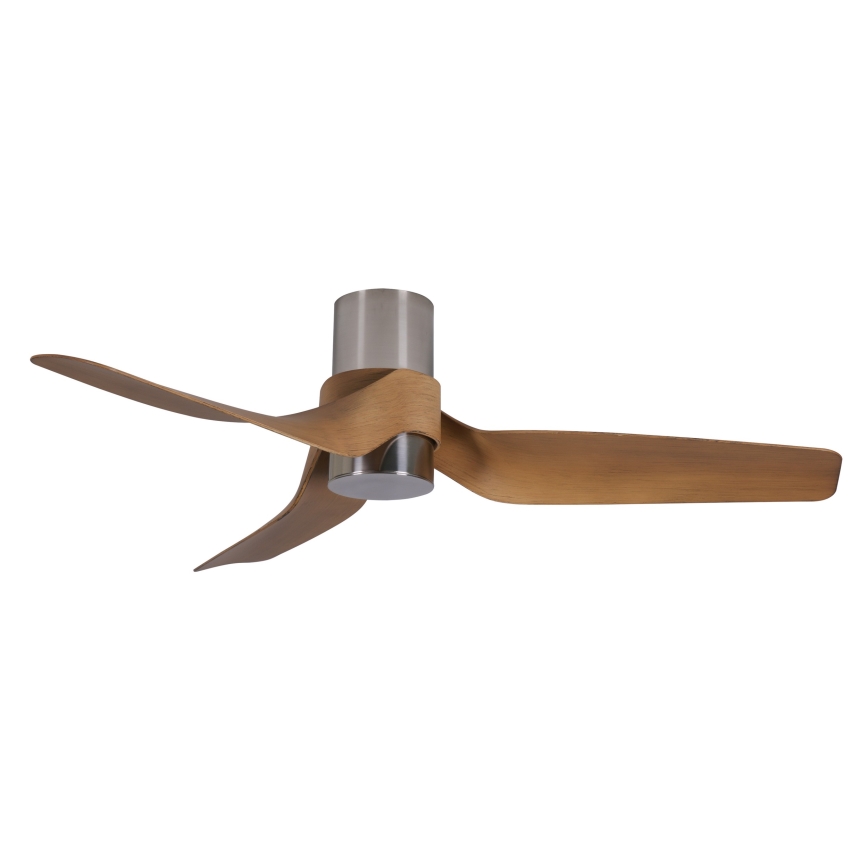 Lucci air 213355-LED Aptumšojams griestu ventilators NAUTICA 1xGX53/12W/230V brūna/spīdīgi hromēts + tālvadības pults