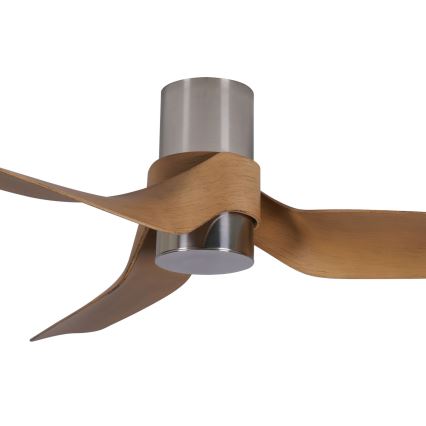 Lucci air 213355-LED Aptumšojams griestu ventilators NAUTICA 1xGX53/12W/230V brūna/spīdīgi hromēts + tālvadības pults