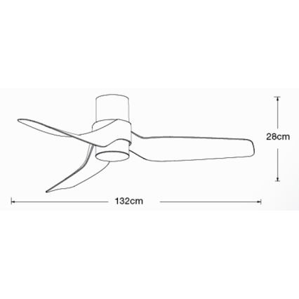 Lucci air 213355-LED Aptumšojams griestu ventilators NAUTICA 1xGX53/12W/230V brūna/spīdīgi hromēts + tālvadības pults