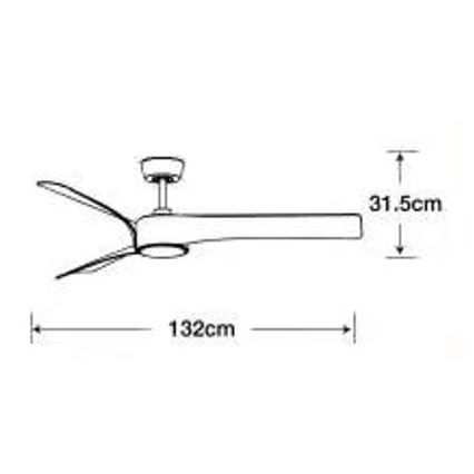 Lucci air 213358 - LED Aptumšojams griestu ventilators LINE 1xGX53/12W/230V melns + tālvadības pults