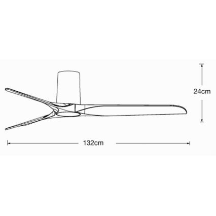 Lucci air 21610049 - Griestu ventilators LONDO balta + tālvadības pults