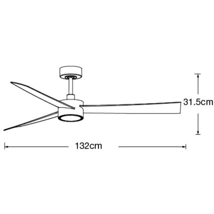 Lucci air 21610349- LED Aptumšojams griestu ventilators CLIMATE 1xGX53/12W/230V balta + tālvadības pults