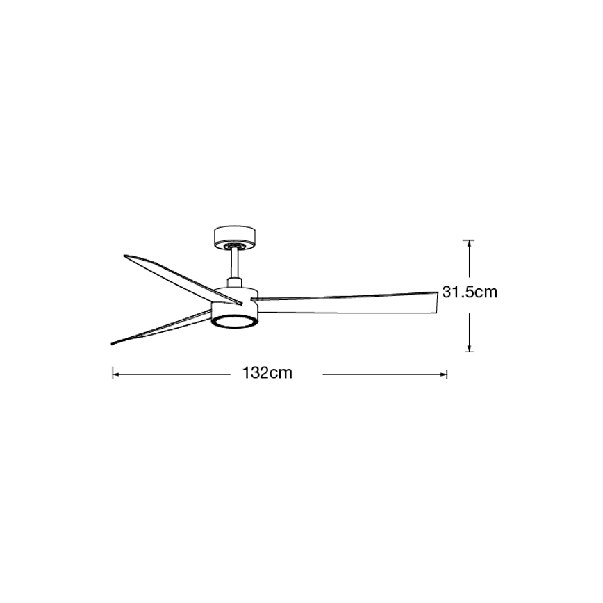Lucci air 21610449 - LED Aptumšojams griestu ventilators CLIMATE 1xGX53/12W/230V brūna/spīdīgi hromēts + tālvadības pults