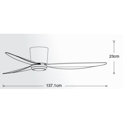 Lucci air 21610749 - LED Aptumšojams griestu ventilators ARRAY 1xGX53/12W/230V melna + tālvadības pults