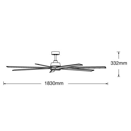 Lucci air 21610949 - Griestu ventilators ATLANTA 1xGX53/12W/230V melna + tālvadības pults