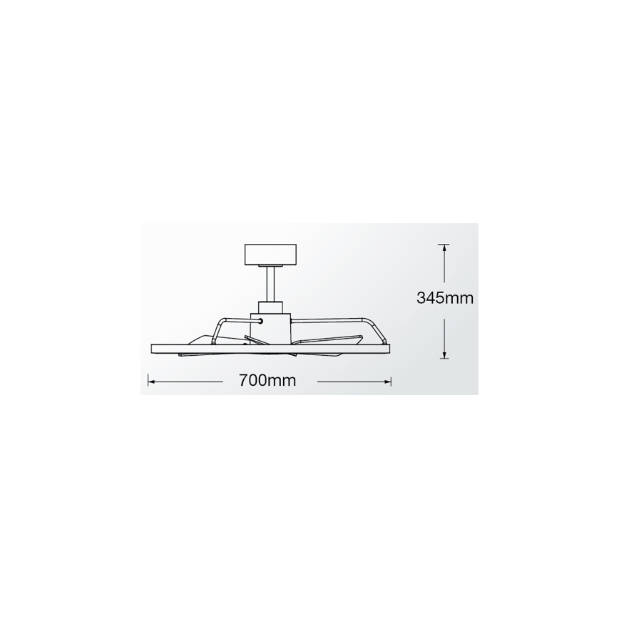 Lucci Air 21612286 - LED Aptumšojams griestu ventilators CESSNA LED/36W/230V 3000/4000/5000K balta + tālvadības pults