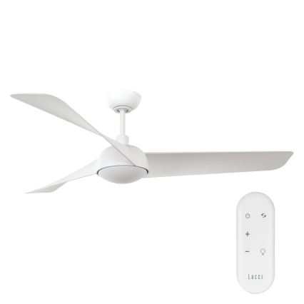Lucci Air 21617049 - LED ar regulējamu spilgtumu griestu ventilators OSPREY 1xGX53/12W/230V Ø 132 cm balts + tālvadības pults