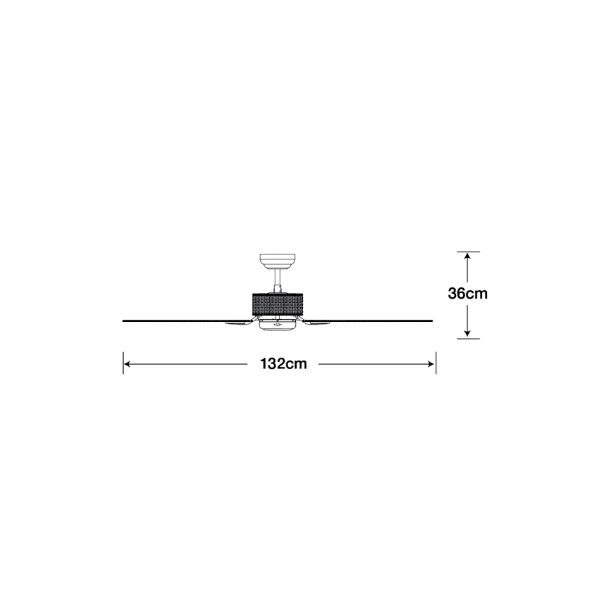 Lucci air 510297 - Griestu ventilators FIJIAN balts