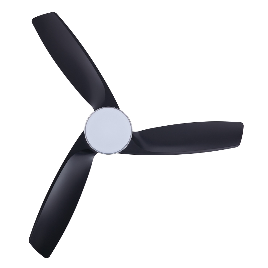 Lucci air 513072 - LED Aptumšojams griestu ventilators BRONX LED/18W/230V 3000/4000/6000K melna/spīdīgi hromēts + tālvadības pults
