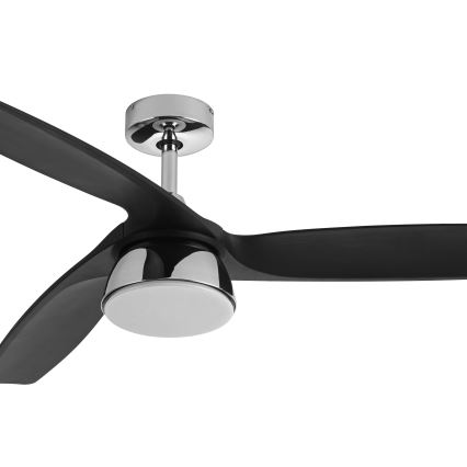 Lucci air 513072 - LED Aptumšojams griestu ventilators BRONX LED/18W/230V 3000/4000/6000K melna/spīdīgi hromēts + tālvadības pults