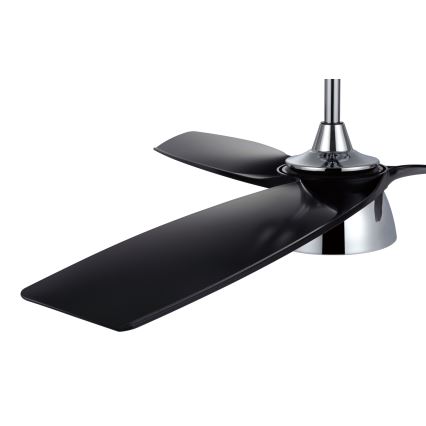 Lucci air 513072 - LED Aptumšojams griestu ventilators BRONX LED/18W/230V 3000/4000/6000K melna/spīdīgi hromēts + tālvadības pults