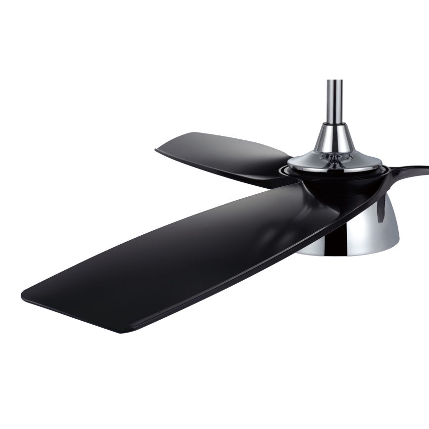 Lucci air 513072 - LED Aptumšojams griestu ventilators BRONX LED/18W/230V 3000/4000/6000K melna/spīdīgi hromēts + tālvadības pults