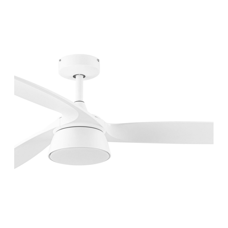Lucci Air 513073 - LED griestu ventilators BRONX, LED apgaismojums ar regulējamu spilgtumu, 18 W, 230 V, 3000/4000/6000 K, Ø 132 cm, balts, ar tālvadību