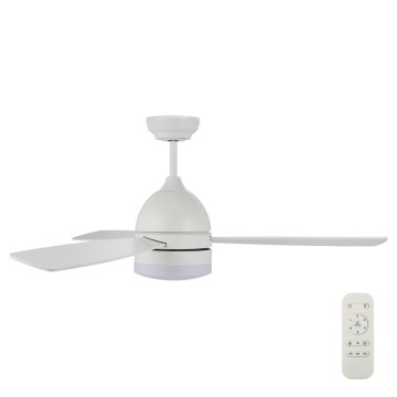 Lucci air 513075 - LED Griestu ventilators VECTOR LED/25W/230V 3000/4200/6500K balta + tālvadības pults