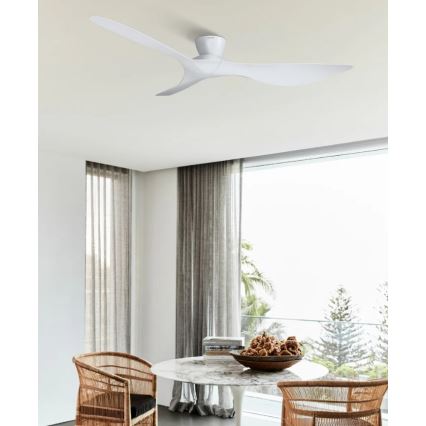 Lucci Air 514030 - griestu ventilators KOTARA Ø 137 cm, balts + tālvadības pults