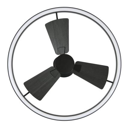 Lucci Air 516124 - LED Aptumšojams griestu ventilators CESSNA LED/36W/230V 3000/4000/5000K melna + tālvadības pults