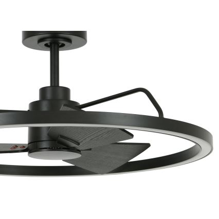 Lucci Air 516124 - LED Aptumšojams griestu ventilators CESSNA LED/36W/230V 3000/4000/5000K melna + tālvadības pults