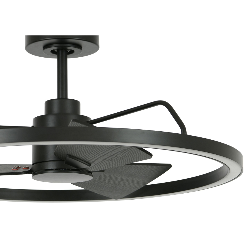 Lucci Air 516124 - LED Aptumšojams griestu ventilators CESSNA LED/36W/230V 3000/4000/5000K melna + tālvadības pults