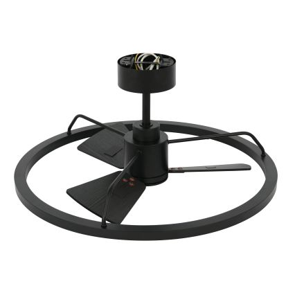 Lucci Air 516124 - LED Aptumšojams griestu ventilators CESSNA LED/36W/230V 3000/4000/5000K melna + tālvadības pults