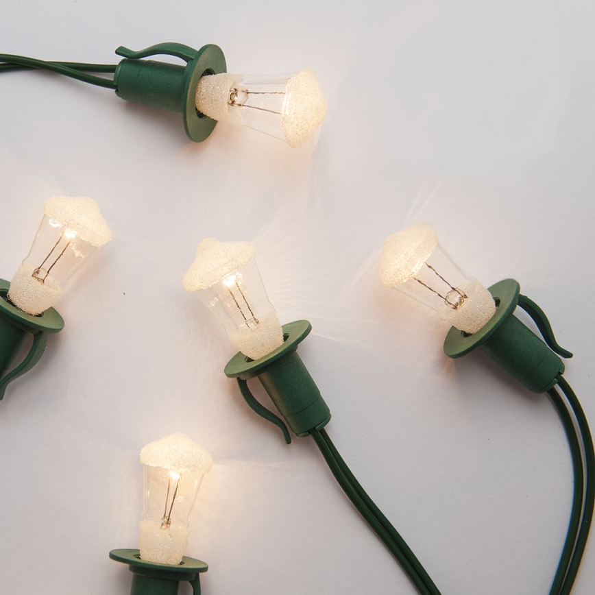 Gaismas virtene LUCERNA 12xE10/10,7m silti balta, izgatavots Čehijā