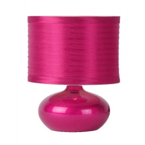 Lucide 14559/81/32 - Galda lampa TINA 1xE14/40W/230V rozā