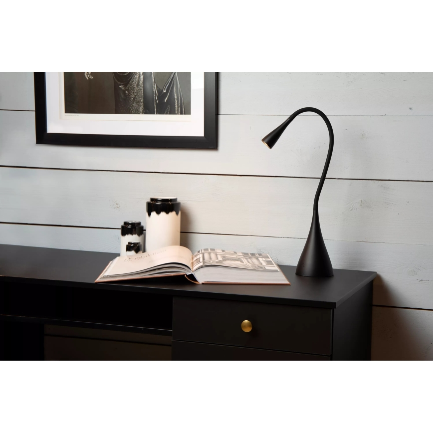 Lucide 18656/03/30 - LED Aptumšojama skārienvadāma galda lampa ZOZY LED/4W/230V melna