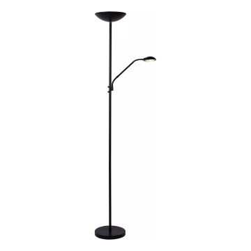 Lucide 19791/24/30 - LED Aptumšojama grīdas stāvlampa ZENITH LED/20W + LED/4W/230V melna