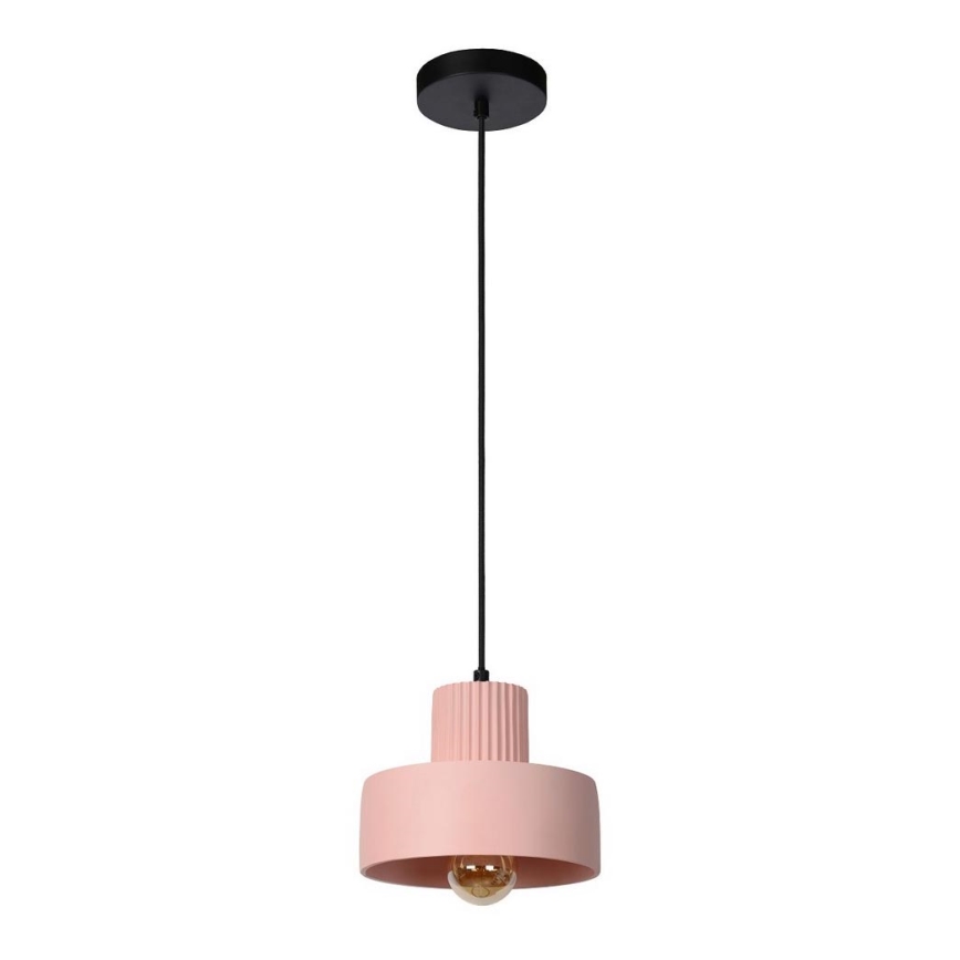 Lucide 20419/20/66 - Lustra ar auklu OPHELIA 1xE27/40W/230V d. 20 cm rozā