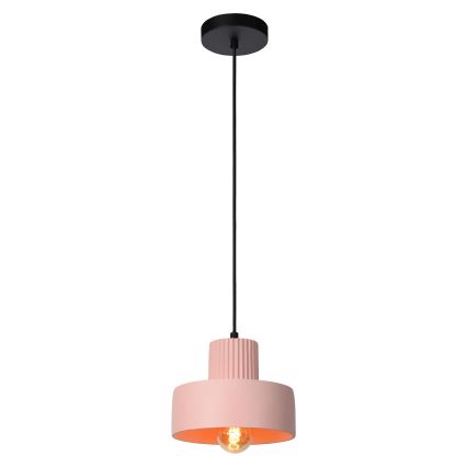 Lucide 20419/20/66 - Lustra ar auklu OPHELIA 1xE27/40W/230V d. 20 cm rozā