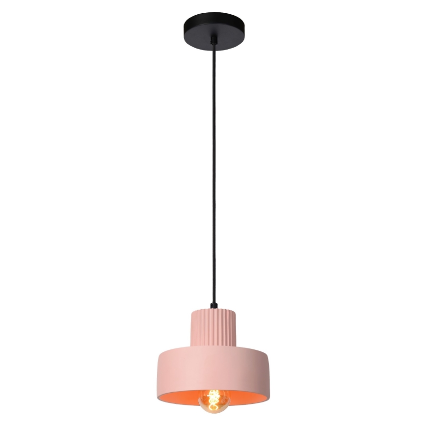 Lucide 20419/20/66 - Lustra ar auklu OPHELIA 1xE27/40W/230V d. 20 cm rozā