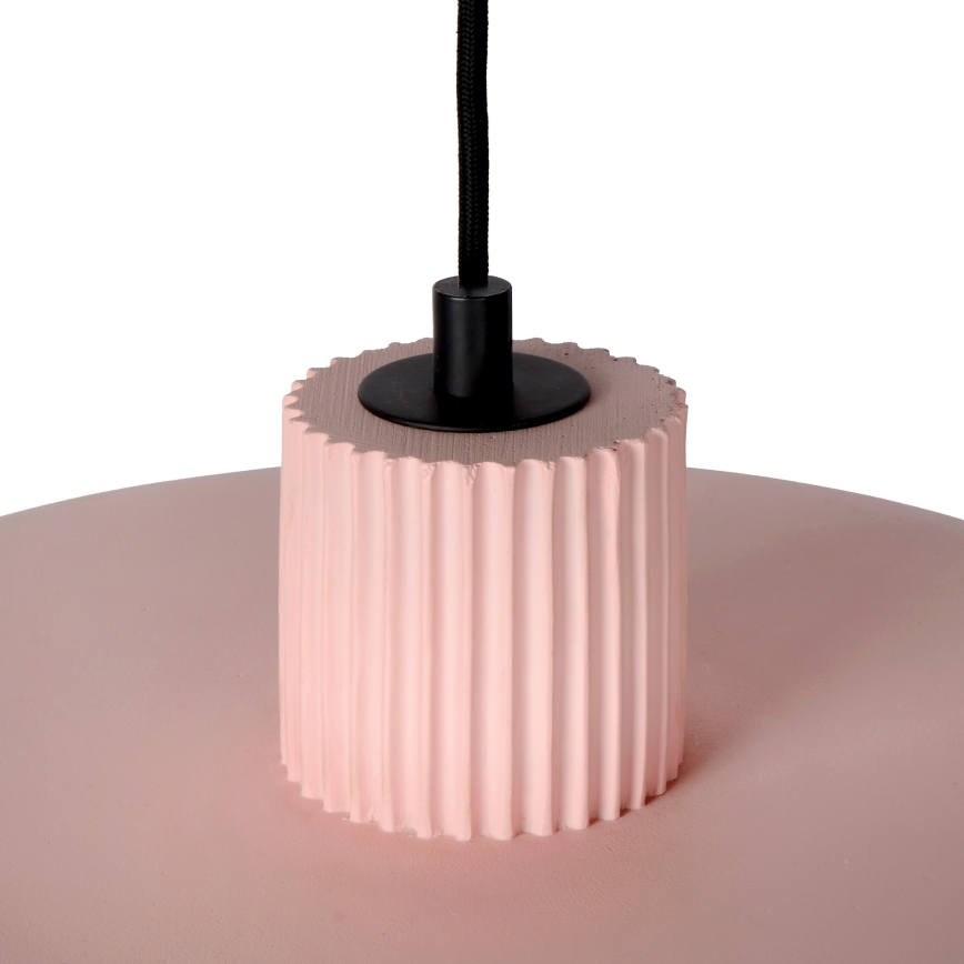 Lucide 20419/20/66 - Lustra ar auklu OPHELIA 1xE27/40W/230V d. 20 cm rozā