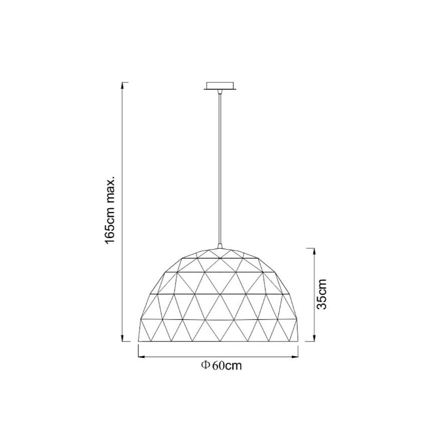Lucide 21409/60/30 - Piekarams gaismeklis OTONA 3xE27/60W/230V Melns