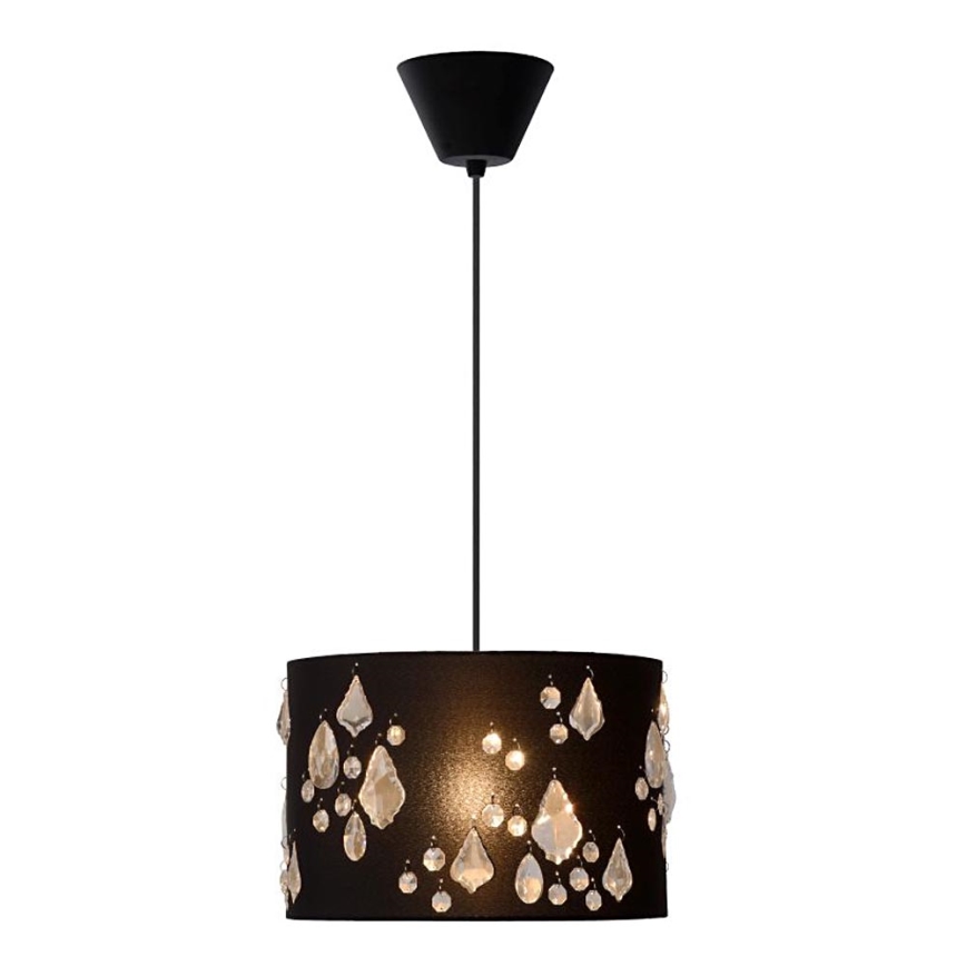Lucide 34407/30/30 - Piekarams gaismeklis SPILTI 1xE27/60W/230V Melns