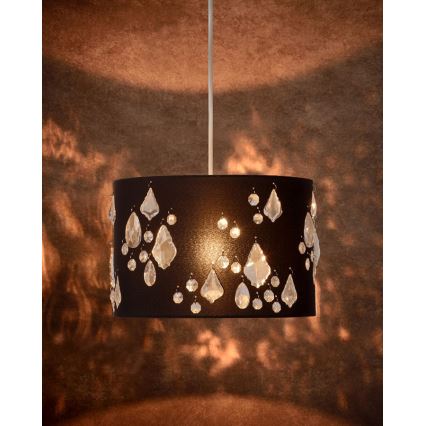 Lucide 34407/30/30 - Piekarams gaismeklis SPILTI 1xE27/60W/230V Melns