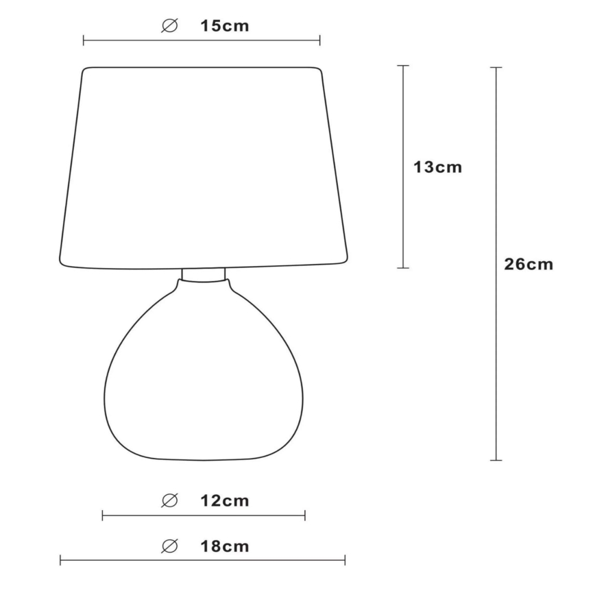 Lucide 47506/81/36 - Galda lampa RAMZI 1xE14/40W/230V