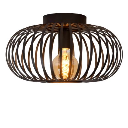 Lucide 78174/40/30 - Griestu lampa MANUELA 1xE27/60W/230V d. 39,5 cm melna