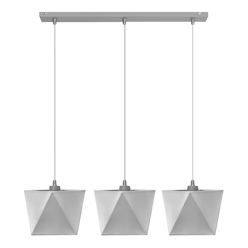 Lustra ADAMANT 3xE27/15W/230V pelēka
