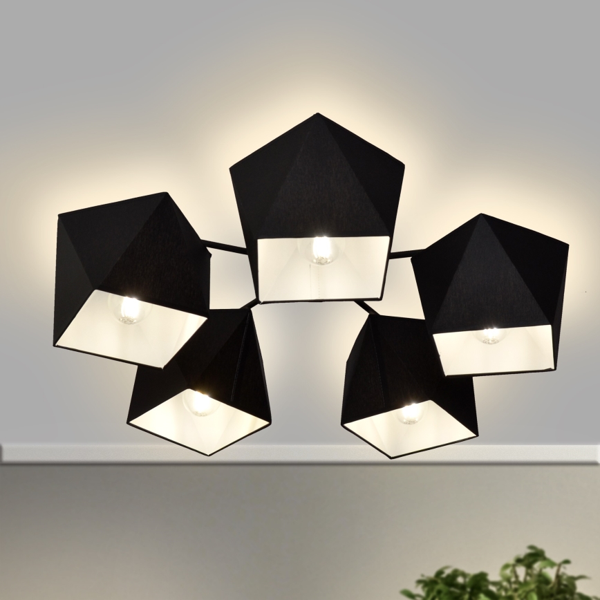 Lustra ADAMANT 5xE27/15W/230V melns