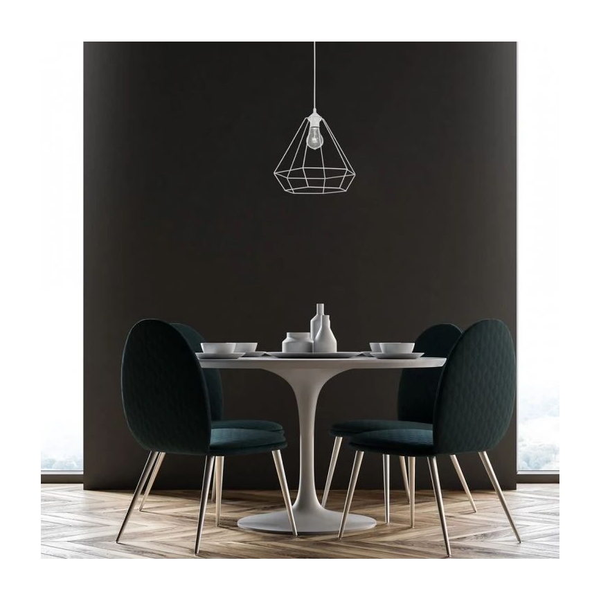 Lustra ALMA 1xE27/60W/230V balts
