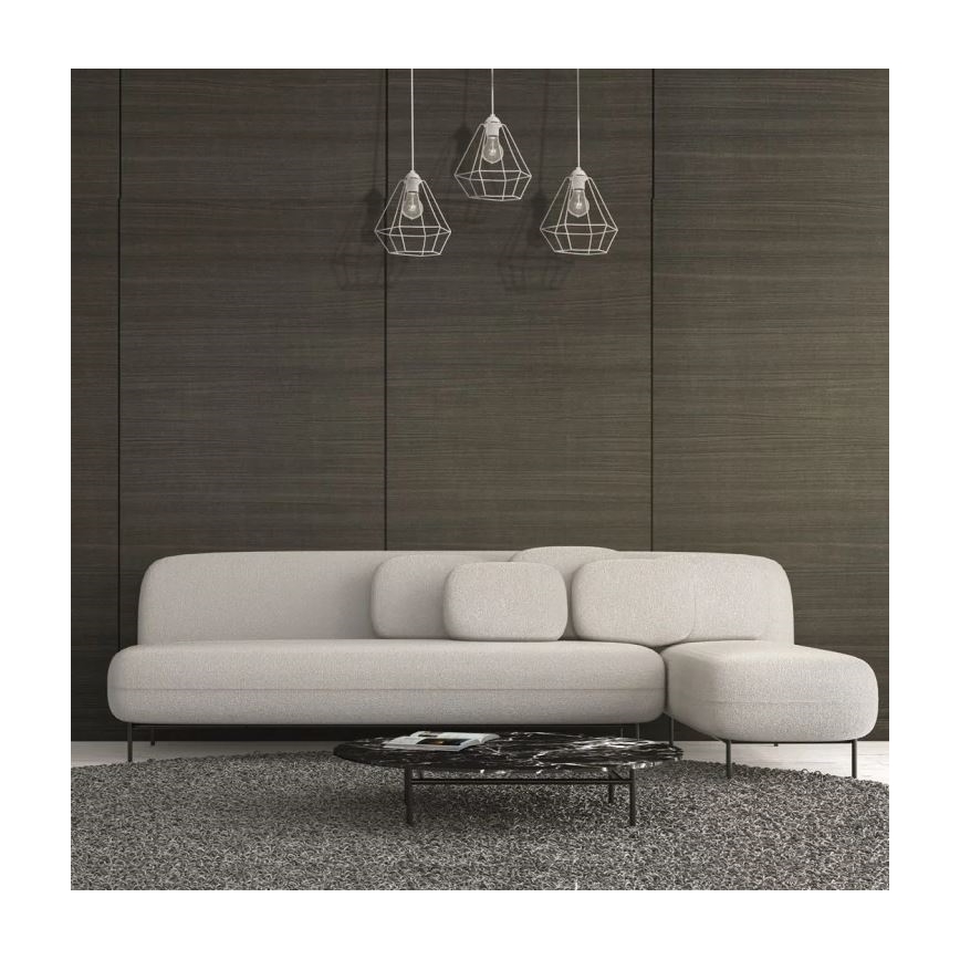 Lustra ALMA 3xE27/60W/230V balts