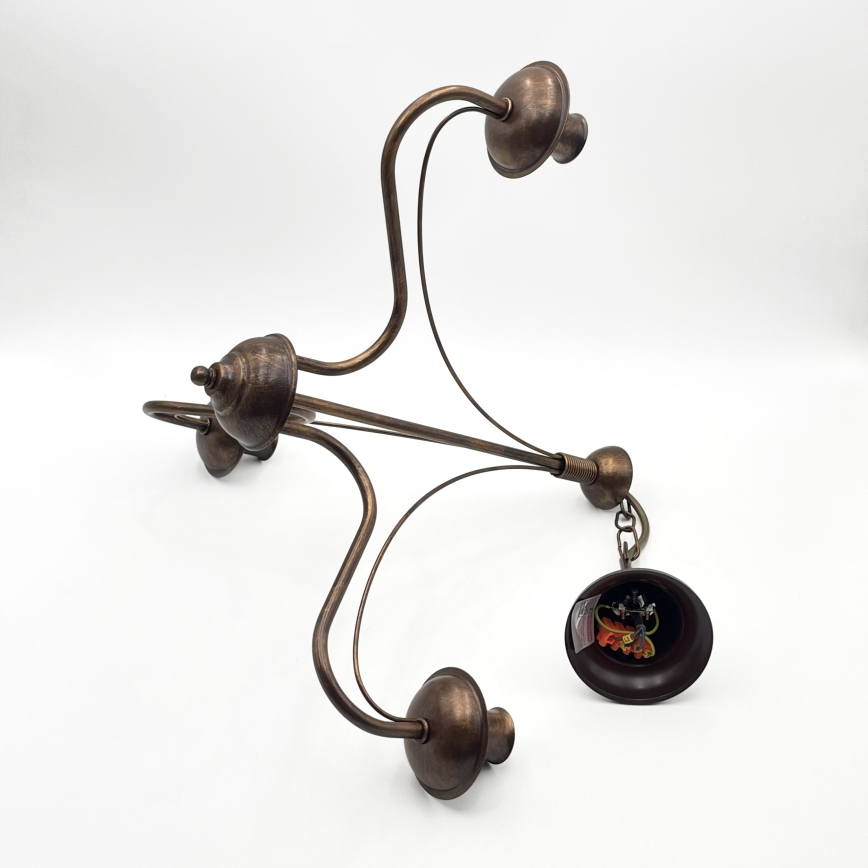 Lustra ANTON ar ķēdi 3xE14/15W/230V bronzas krāsā