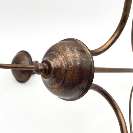 Lustra ANTON ar ķēdi 3xE14/15W/230V bronzas krāsā