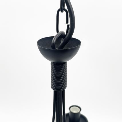 Lustra ANTON ar ķēdi 5xE14/15W/230V melna