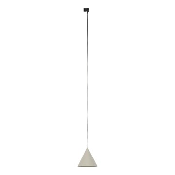 Lustra ar auklu 1 fāzes sliežu sistēmai CONO 1xE27/15W/230V melna/bēša