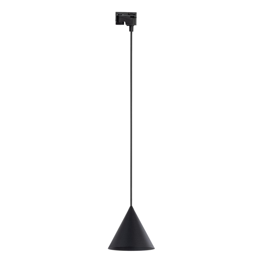 Lustra ar auklu 1 fāzes sliežu sistēmai CONO 1xE27/15W/230V melna