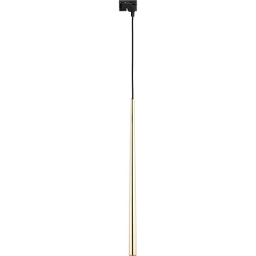 Lustra ar auklu 1 fāzes sliežu sistēmai PIANO 1xG9/8W/230V zelta/melna